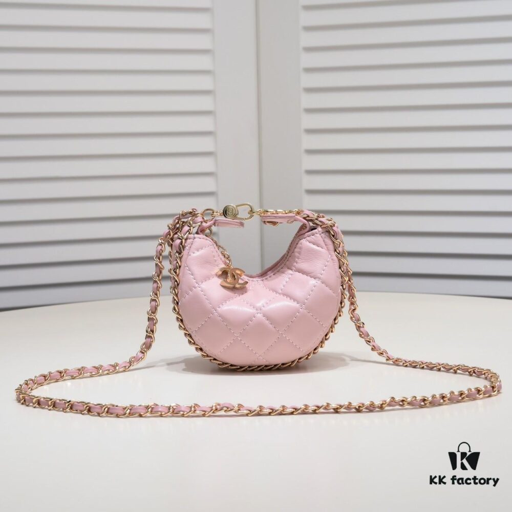 Singles' Day Special Price Mini Chanel 23P Moon Bag 🌙🤍 Adorable Small Wastebag