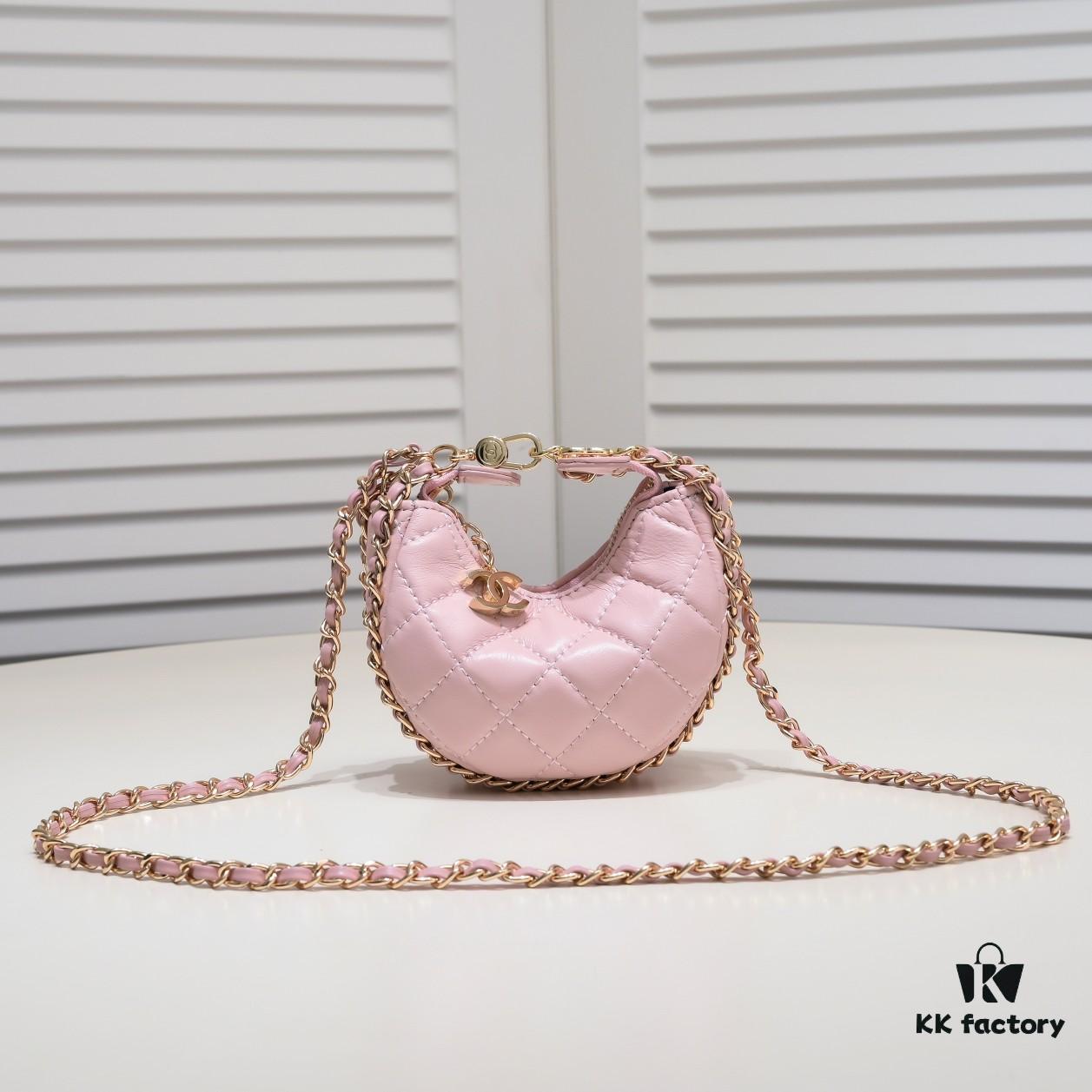 Singles' Day Special Price Mini Chanel 23P Moon Bag 🌙🤍 Adorable Small Wastebag