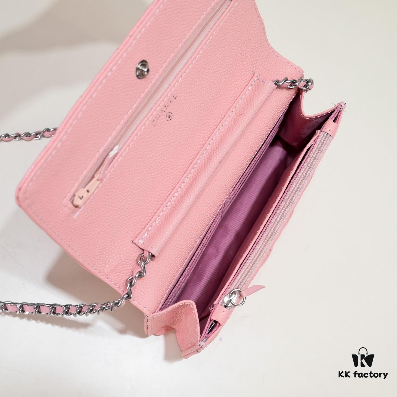 CHANEL WOC Classic Caviar 'Fortune Bag' with Original Hardware, Adjustable Chain Strap for Crossbody or Shoulder Wear