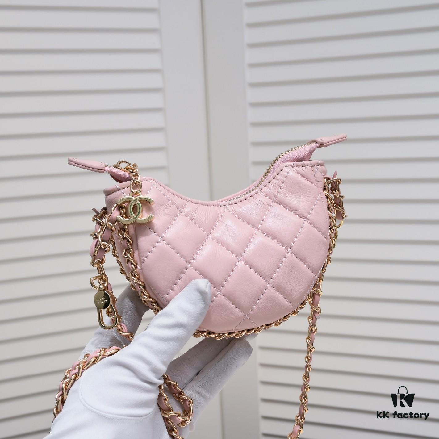 Singles' Day Special Price Mini Chanel 23P Moon Bag 🌙🤍 Adorable Small Wastebag