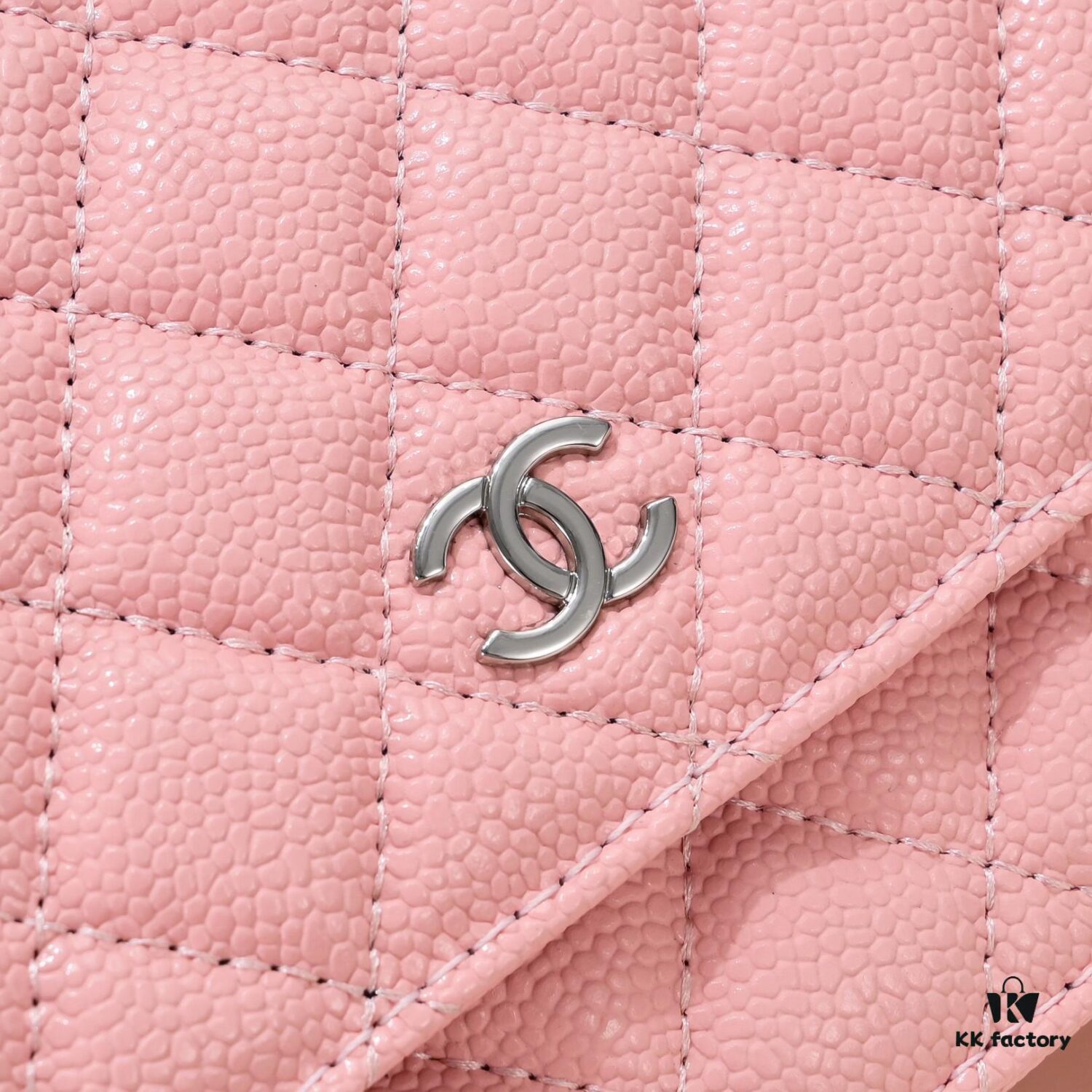 CHANEL WOC Classic Caviar 'Fortune Bag' with Original Hardware, Adjustable Chain Strap for Crossbody or Shoulder Wear