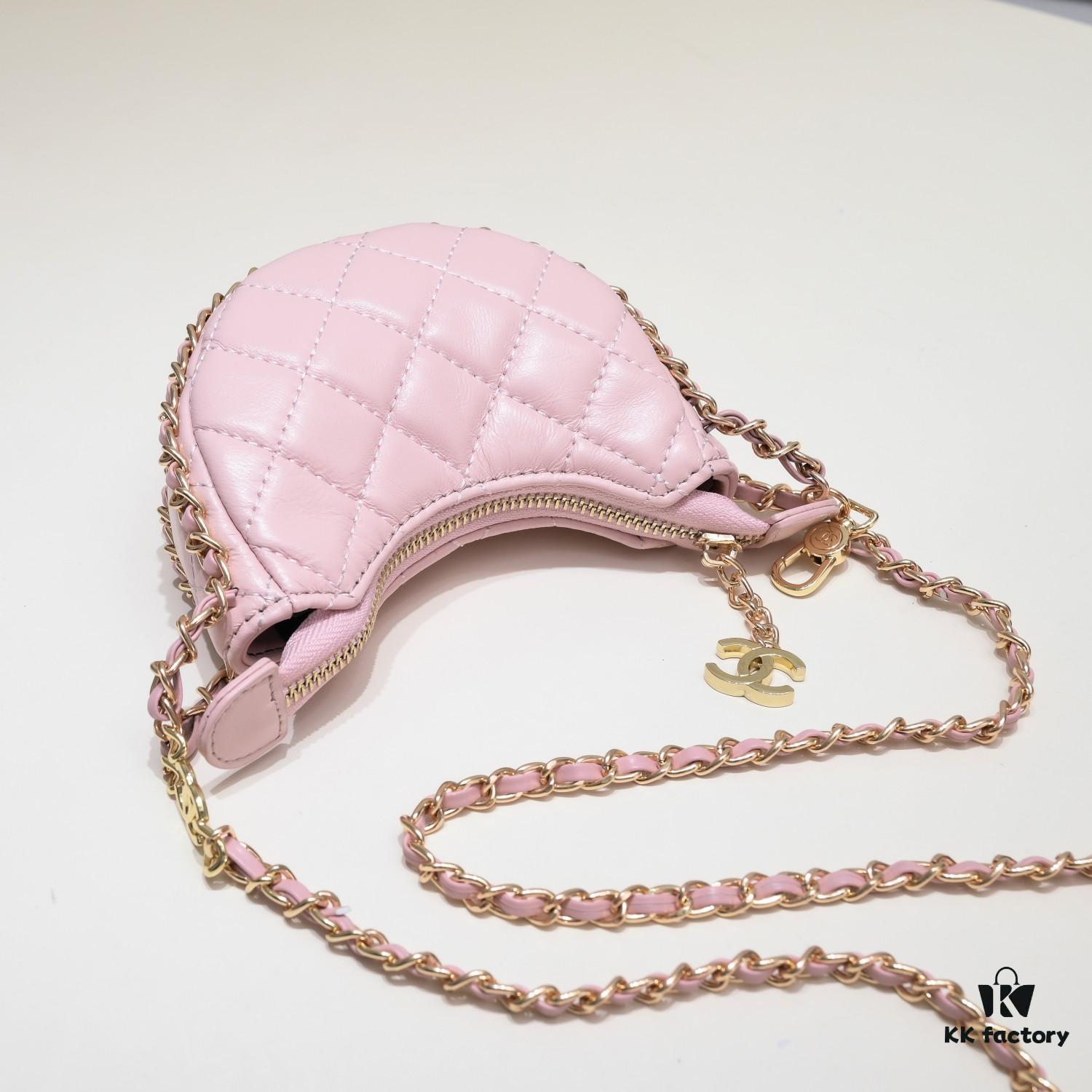 Singles' Day Special Price Mini Chanel 23P Moon Bag 🌙🤍 Adorable Small Wastebag