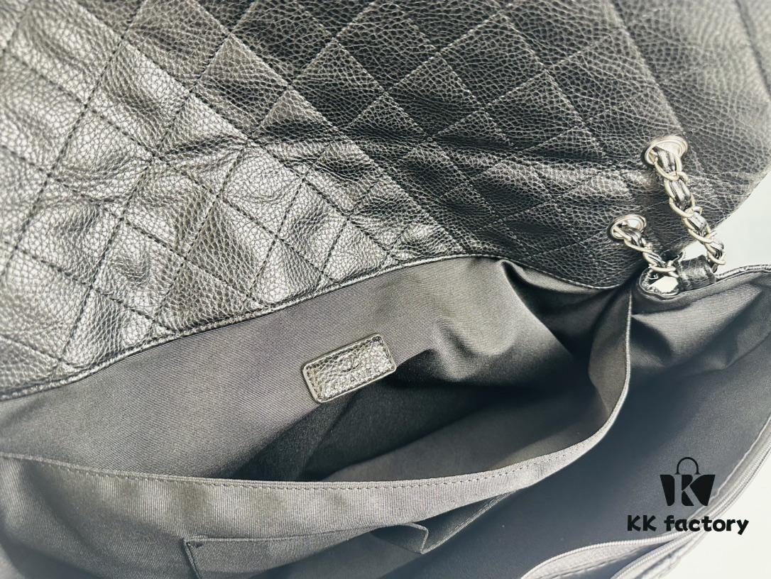 New Arrival Chanel CF Extra Large Airport Tote Bag (Black Silver)