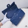 Deep Blue Chanel Classic Century Style, Exquisitely Crafted with Imported Lambskin and Original Hardware, Quilted Diamond Pattern, Soft and Perfect Shape
