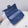 Deep Blue Chanel Classic Century Style, Exquisitely Crafted with Imported Lambskin and Original Hardware, Quilted Diamond Pattern, Soft and Perfect Shape