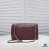Burgundy Red Chanel Classic Century Bag, Exquisite Craftsmanship with Imported Caviar Calfskin and Authentic Hardware, Quilted Design, Soft Shape, Size: 30X18X8cm, Model No. 1113