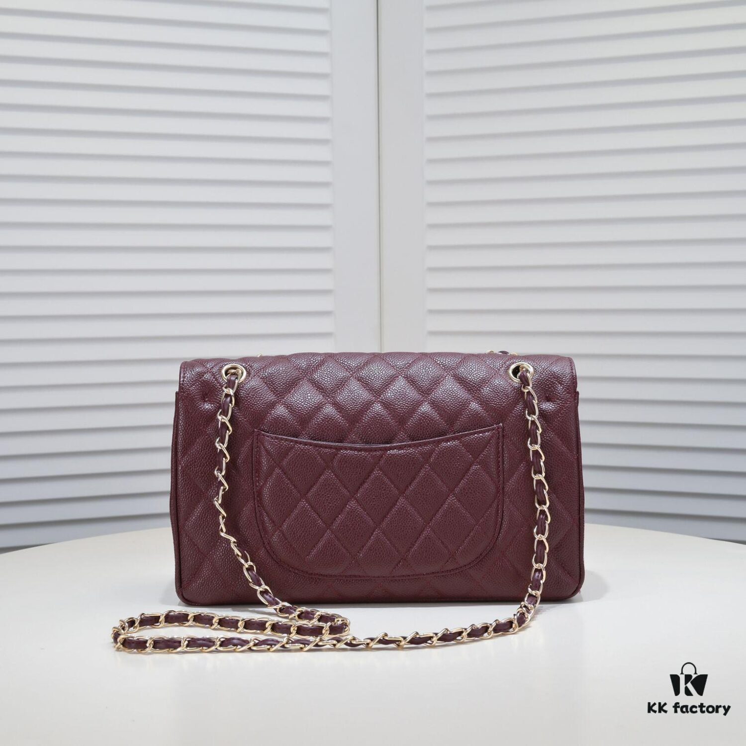 Burgundy Red Chanel Classic Century Bag, Exquisite Craftsmanship with Imported Caviar Calfskin and Authentic Hardware, Quilted Design, Soft Shape, Size: 30X18X8cm, Model No. 1113