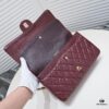 Burgundy Red Chanel Classic Century Bag, Exquisite Craftsmanship with Imported Caviar Calfskin and Authentic Hardware, Quilted Design, Soft Shape, Size: 30X18X8cm, Model No. 1113