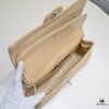 Beige Chanel Classic Bag, Century Iconic Style, Made with Precision Craftsmanship, Imported Caviar Calfskin with Original Hardware, Quilted Pattern Fullness, Perfect Soft Silhouette