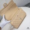 Beige Chanel Classic Bag, Century Iconic Style, Made with Precision Craftsmanship, Imported Caviar Calfskin with Original Hardware, Quilted Pattern Fullness, Perfect Soft Silhouette