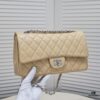 Beige Chanel Century Classic Style, meticulously crafted with precision stitching, imported lambskin paired with original hardware, full quilting, perfect softness and shape, size: 30X18X8cm, model number: 1113