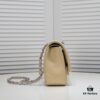 Beige Chanel Century Classic Style, meticulously crafted with precision stitching, imported lambskin paired with original hardware, full quilting, perfect softness and shape, size: 30X18X8cm, model number: 1113