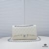Beige Chanel Classic Century Style, Exquisitely Crafted with Imported Lambskin and Authentic Hardware, Quilted Design with Perfect Soft Silhouette