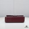 Burgundy Red Chanel Classic Lambskin Crossbody Bag with Original Hardware