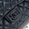 Black Button CF Style Versatile Lamb Leather Bag 🌹 Chanel-Inspired Timeless Classic - Elegant and Refined, Favorite Among Sophisticated Women