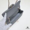 Gray CF Style Caviar Leather Handbag, Versatile Chanel-Inspired Classic Design, Elegant and Soft High-End Leather, Premium Hardware and Craftsmanship