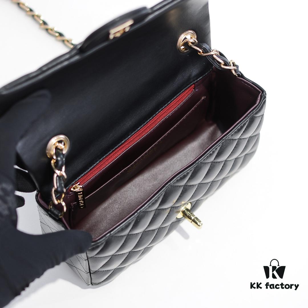 CF Versatile Little Lamb Skin Rose Chanel Eternal Classic Noble Temperament Favorite Among Elegantly Refined Women Luxurious and Durable