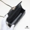 Chanel Kelly Long Handle Bag in Black Calfskin