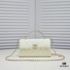 Chanel Kelly Long Handle Bag in Black Calfskin