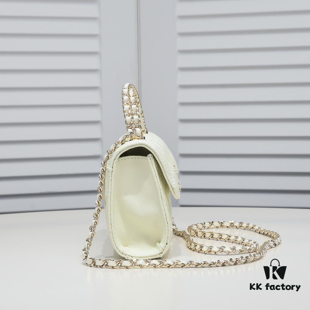 Chanel Kelly Long Handle Bag in Black Calfskin