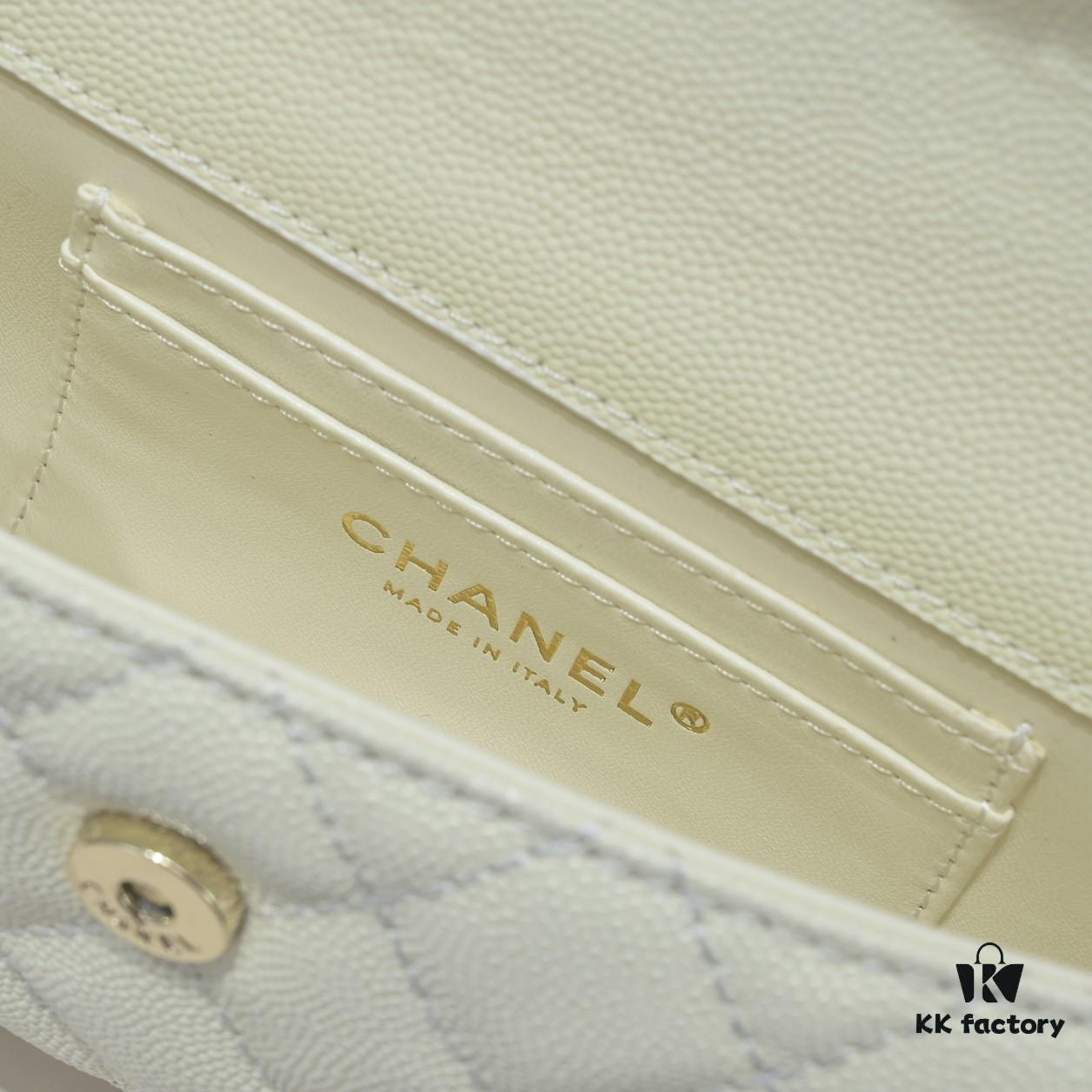 Chanel Kelly Long Handle Bag in Black Calfskin