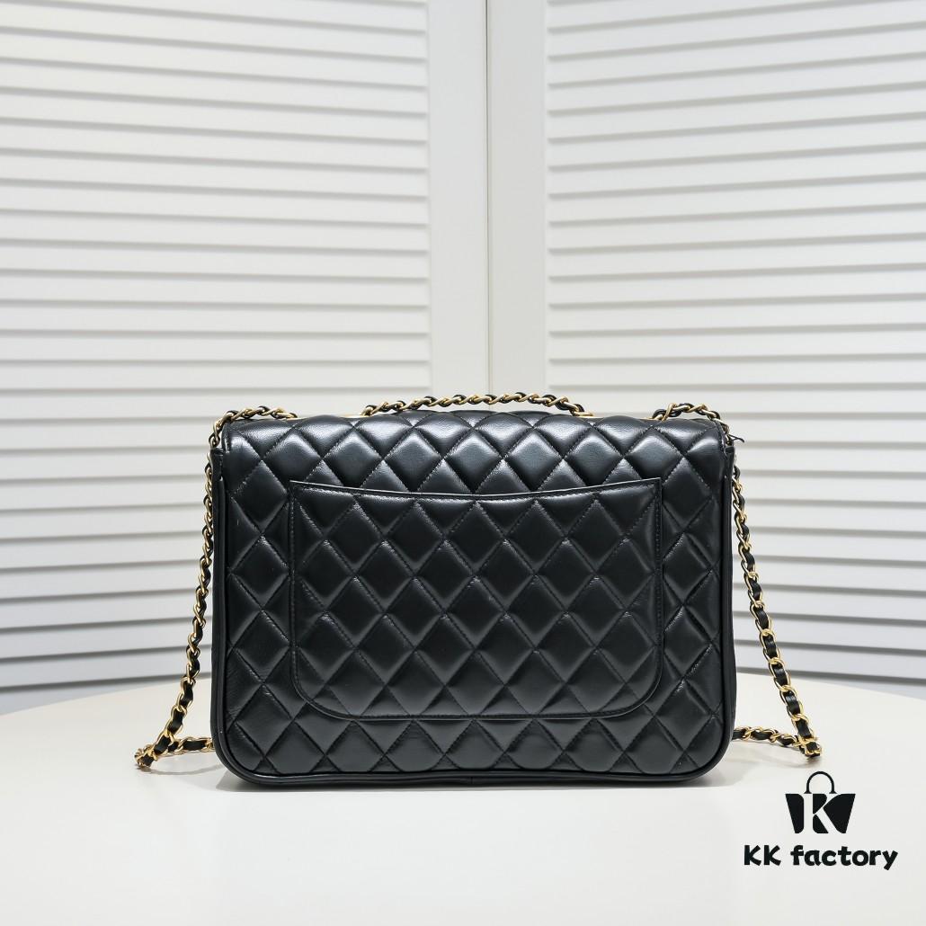 Upgraded Version 👜 Same as Victoria Beckham's Rare Chanel Gold Big CC Bag 👜