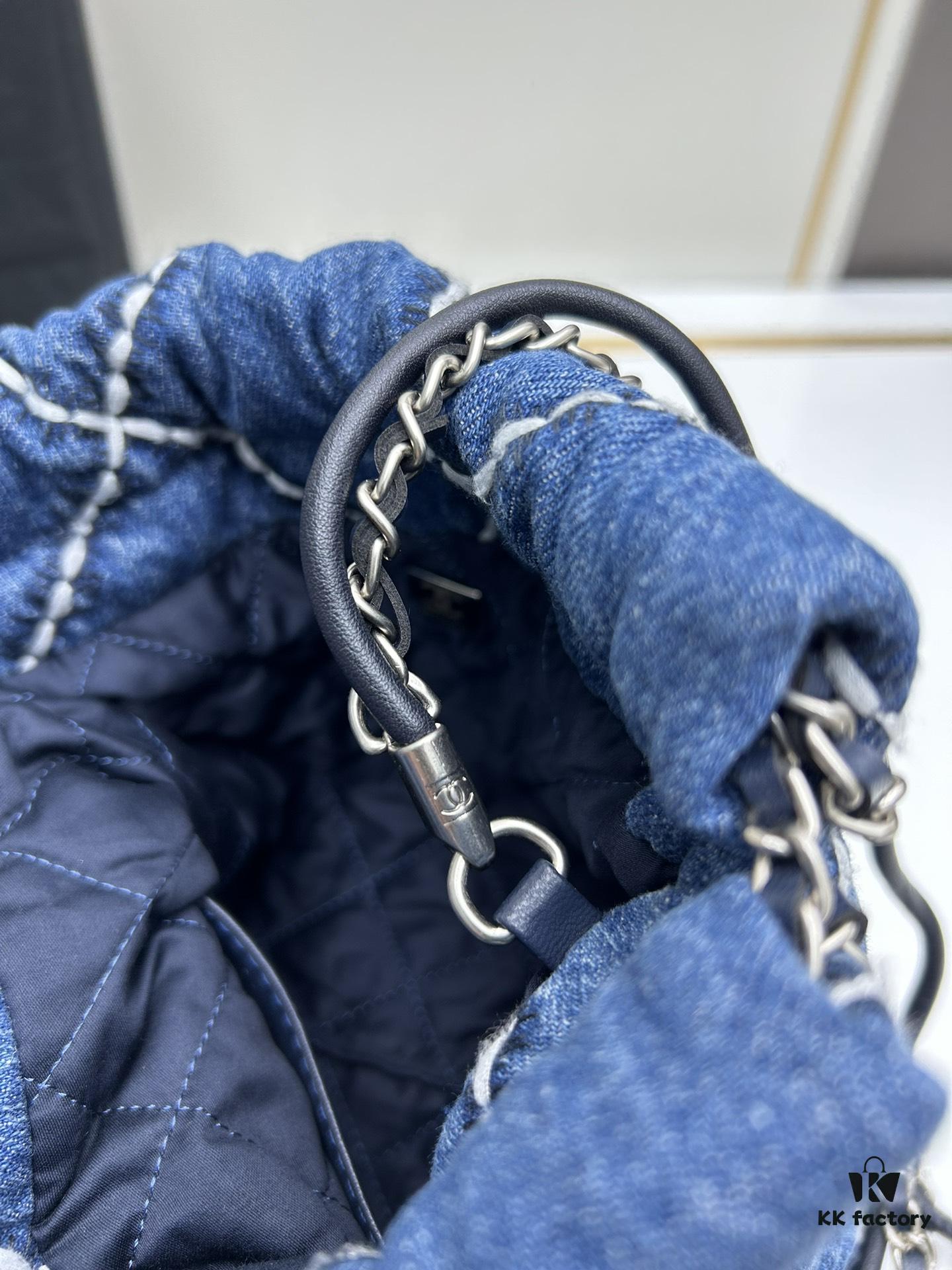 Upgraded Mini Number 🌟🌟🌟 Chanel 24s New Mini Denim Trash Bag Cute and Cool