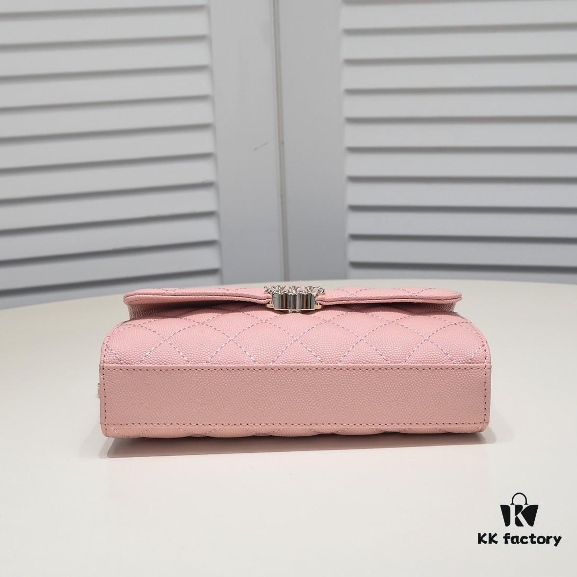 Chanel Black Kelly Bag with Long Handle, 19x10x4.5cm, Calfskin Leather