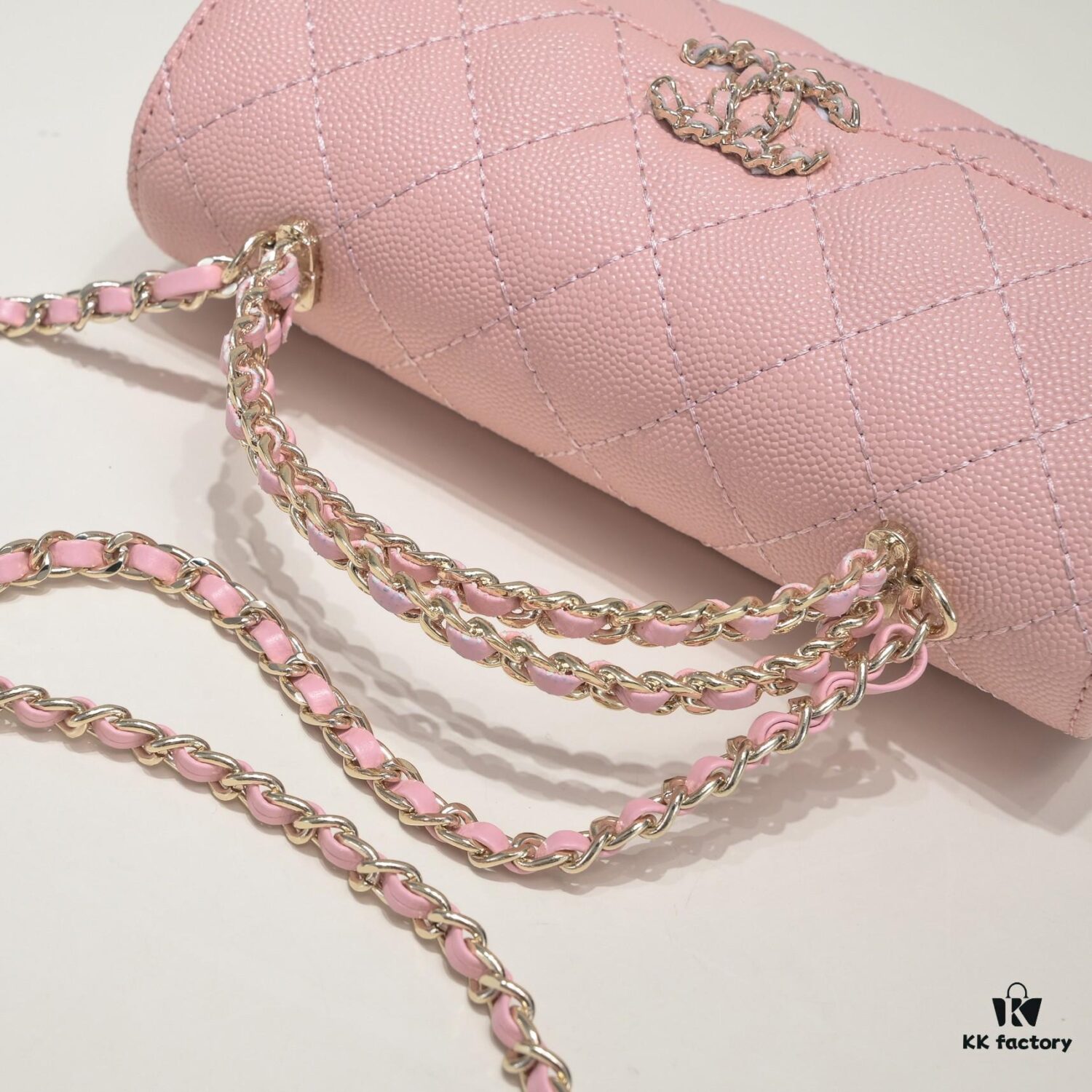 Chanel Black Kelly Bag with Long Handle, 19x10x4.5cm, Calfskin Leather