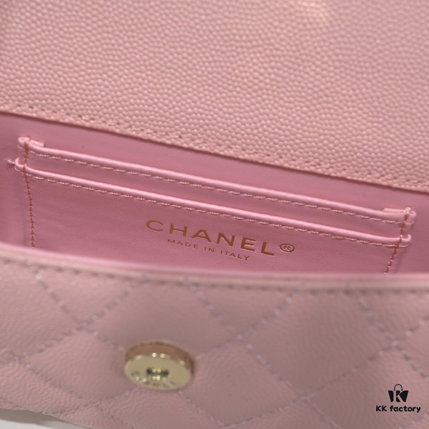 Chanel Black Kelly Bag with Long Handle, 19x10x4.5cm, Calfskin Leather