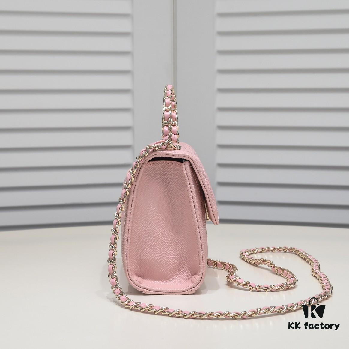 Chanel Black Kelly Long Handle Bag, Calfskin Leather, 15x6x10cm