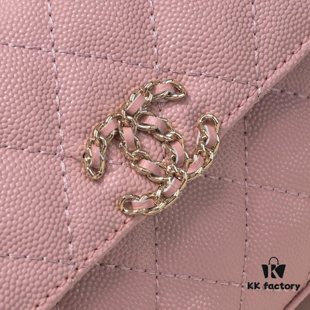 Chanel Black Kelly Long Handle Bag, Calfskin Leather, 15x6x10cm