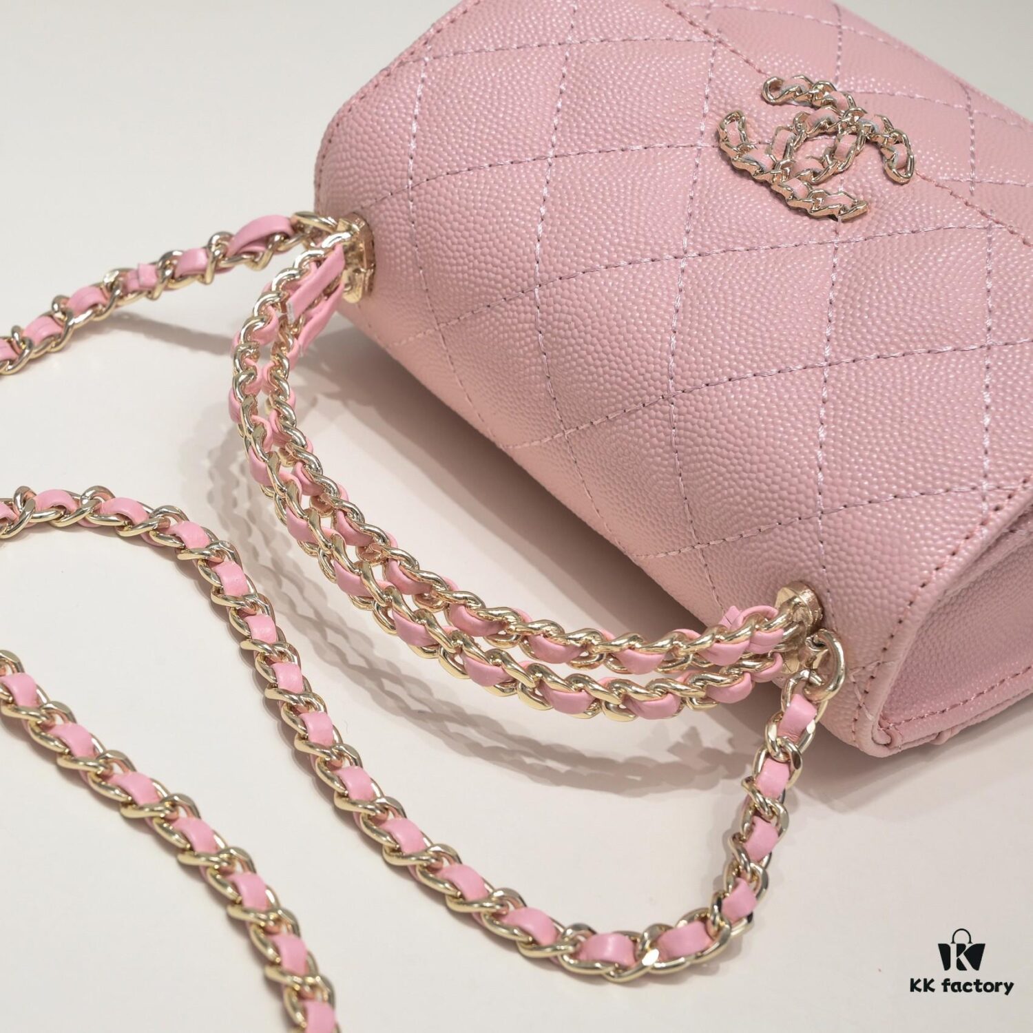 Chanel Black Kelly Long Handle Bag, Calfskin Leather, 15x6x10cm