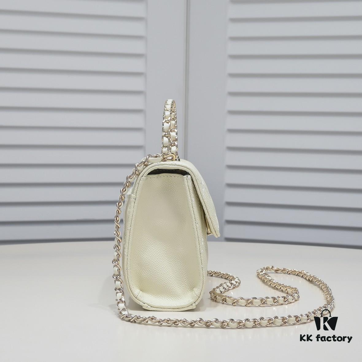 Chanel Kelly Long Handle Bag in Black Calfskin