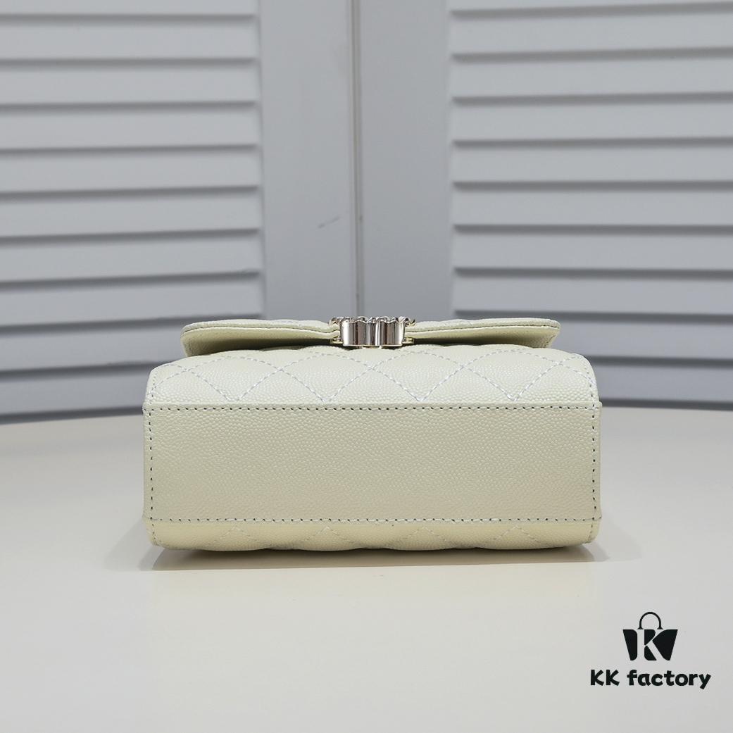 Chanel Kelly Long Handle Bag in Black Calfskin