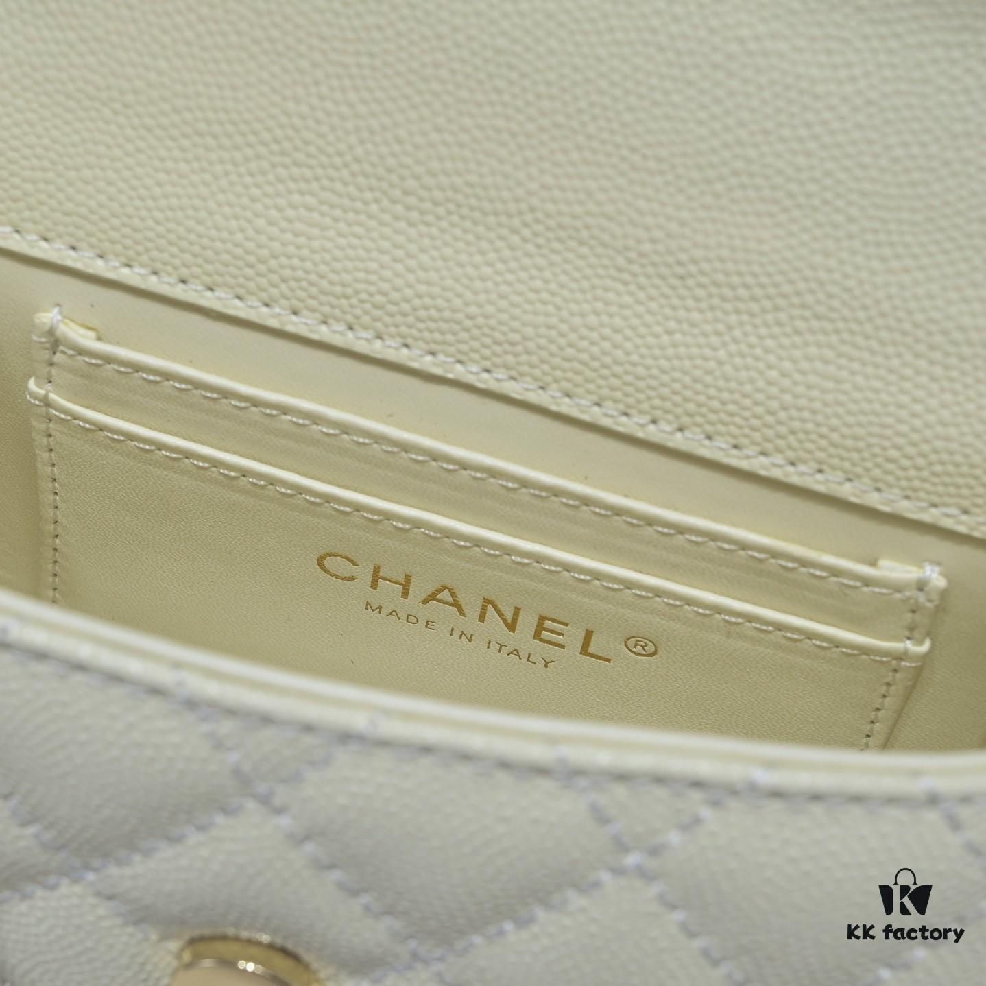 Chanel Kelly Long Handle Bag in Black Calfskin