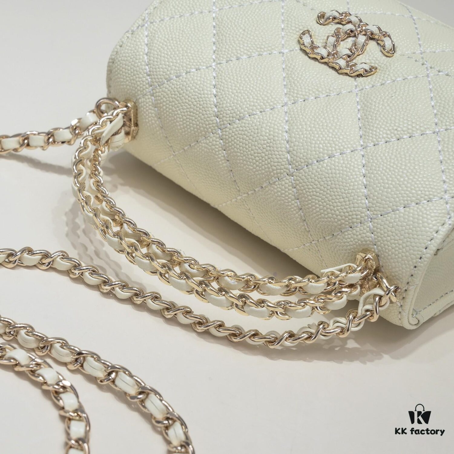 Chanel Kelly Long Handle Bag in Black Calfskin