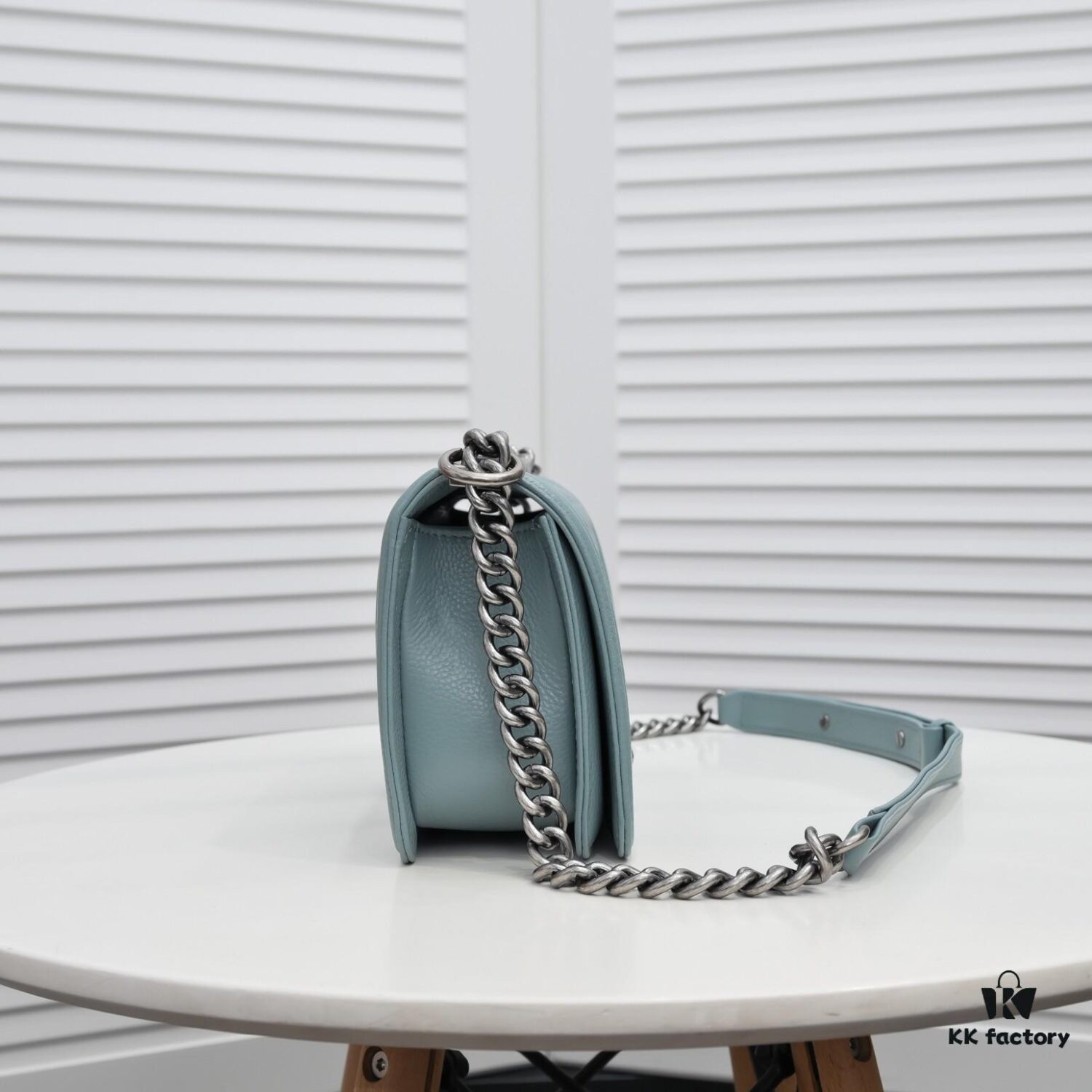 Full Genuine Leather with Original Hardware - Chanel Style Crown