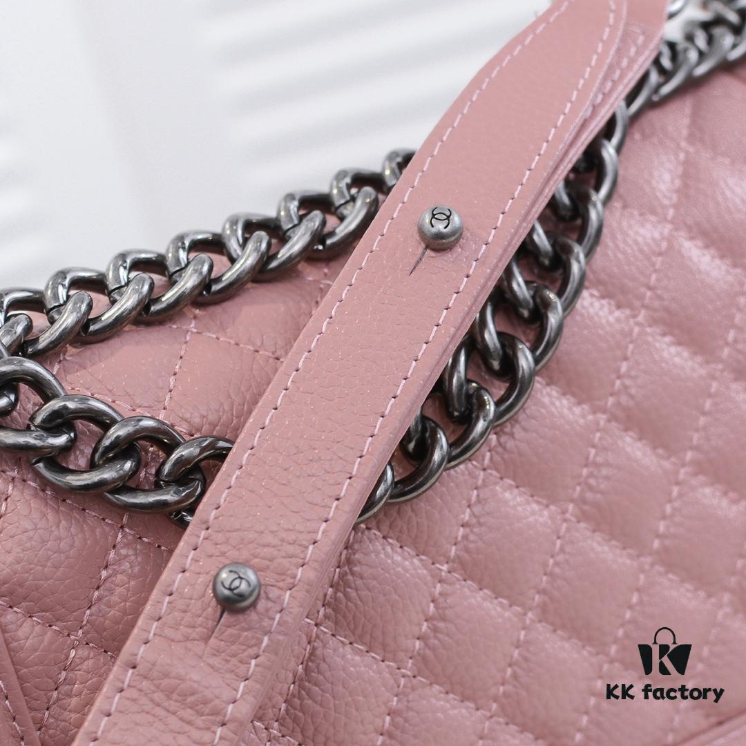 Genuine Leather Inside and Out with Original Hardware - Chanel, Imported Top-Grade Calfskin with Crinkled Texture, Thickened Electroplated Hardware, Craftsmanship Comparable to Authentic