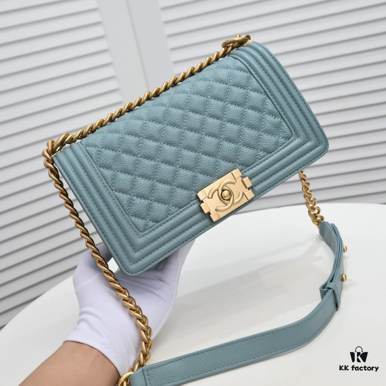 Genuine Leather with Original Hardware Chanel-Style Handbag