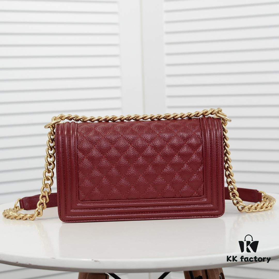 Full Genuine Leather with Original Hardware Chanel Cherie Crown