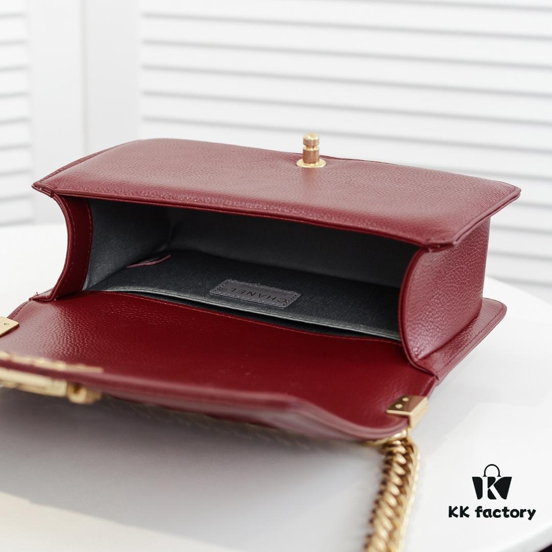 Full Genuine Leather with Original Hardware Chanel Cherie Crown