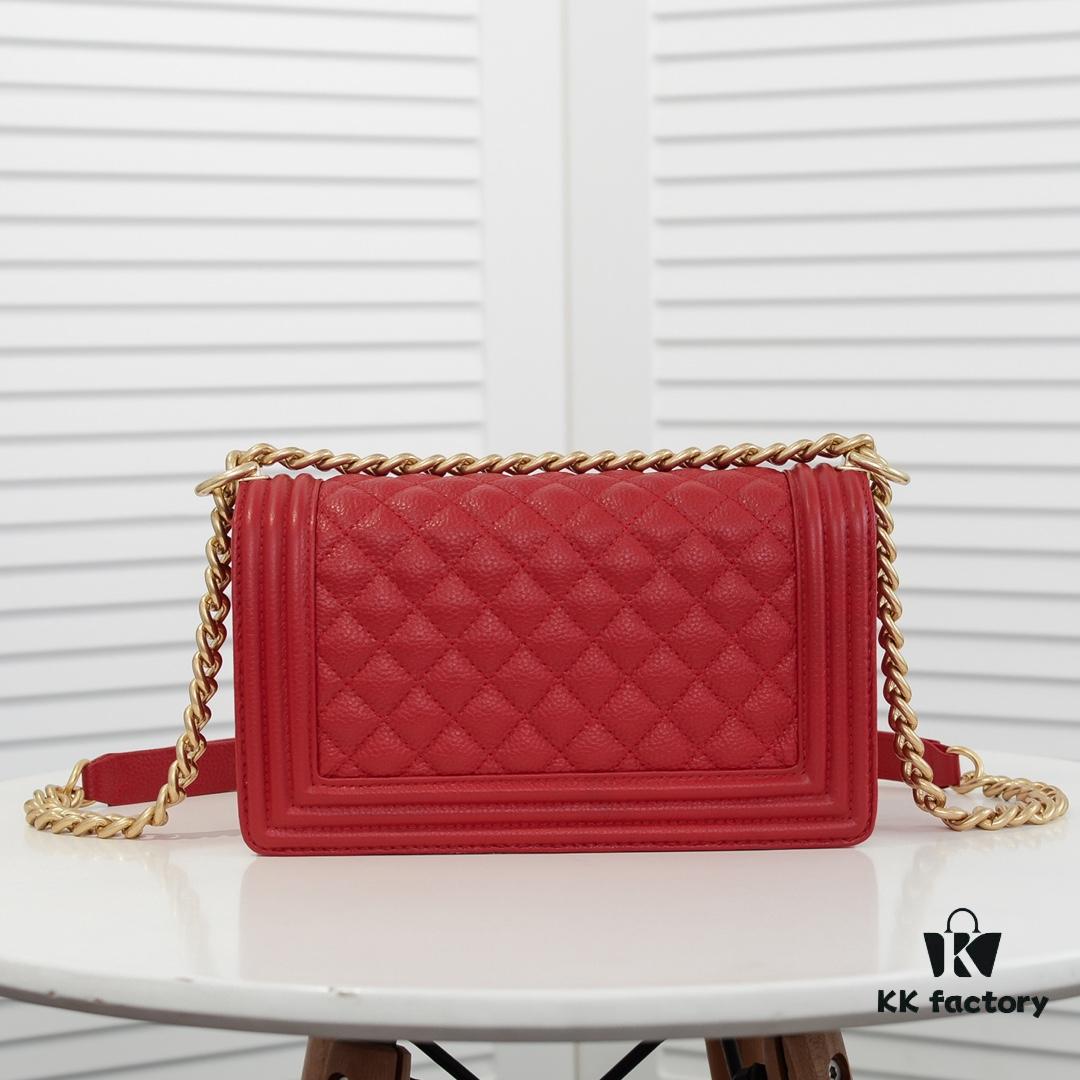 Full Genuine Leather with Original Hardware - Chanel Style Crown