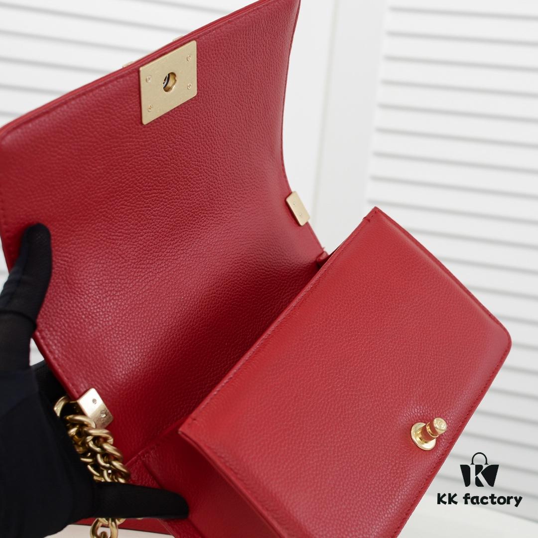 Full Genuine Leather with Original Hardware - Chanel Style Crown