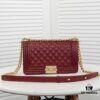 Full Genuine Leather with Original Hardware Chanel Cherie Crown