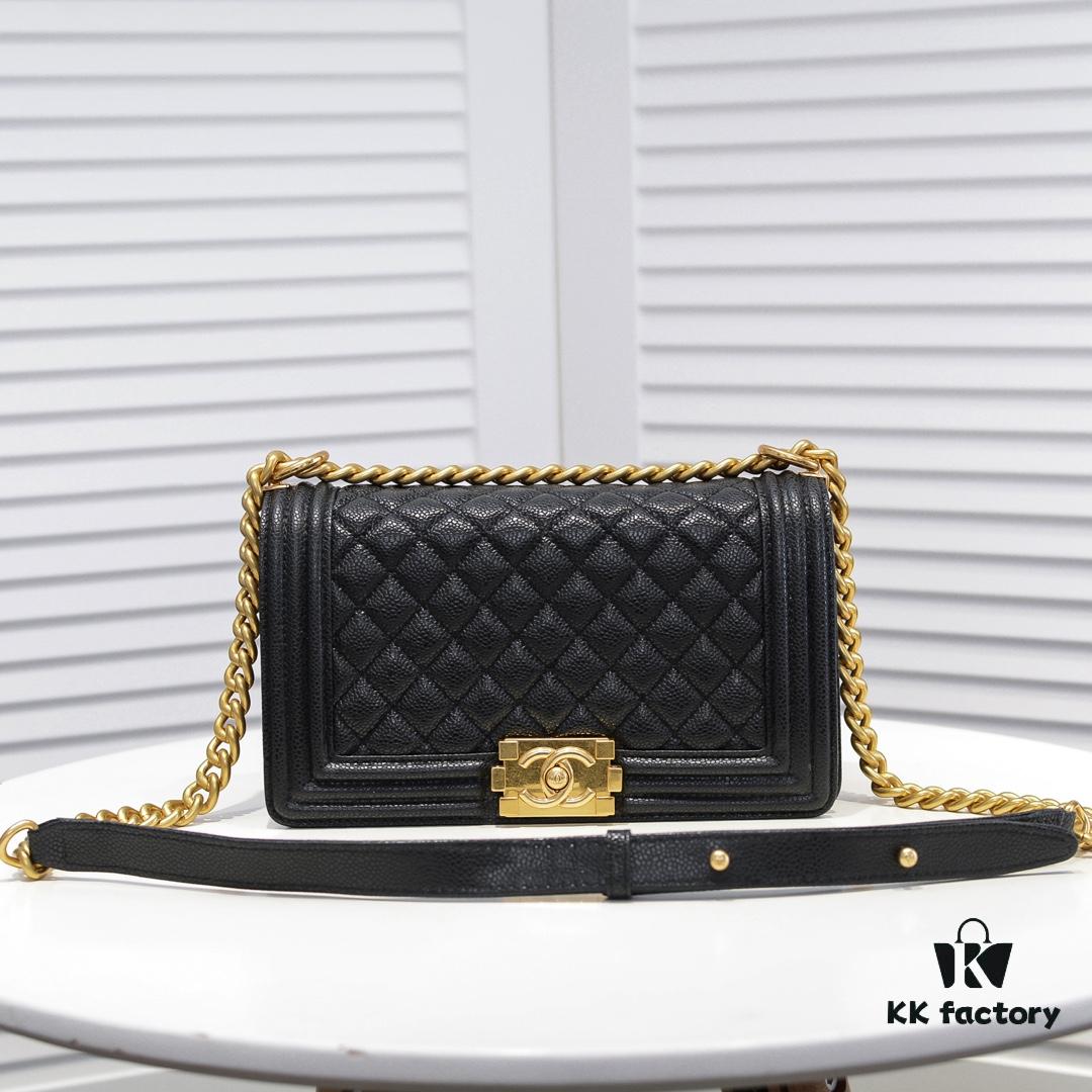 Genuine Leather with Original Hardware Chanel-Style Handbag