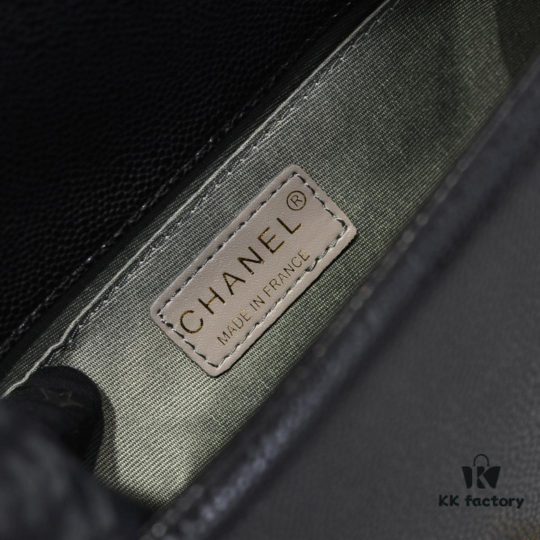 Genuine Leather with Original Hardware Chanel-Style Handbag