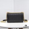Genuine Leather with Original Hardware Chanel-Style Handbag