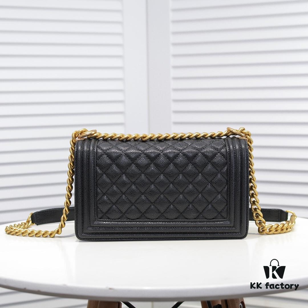 Genuine Leather with Original Hardware Chanel-Style Handbag