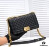 Genuine Leather with Original Hardware Chanel-Style Handbag